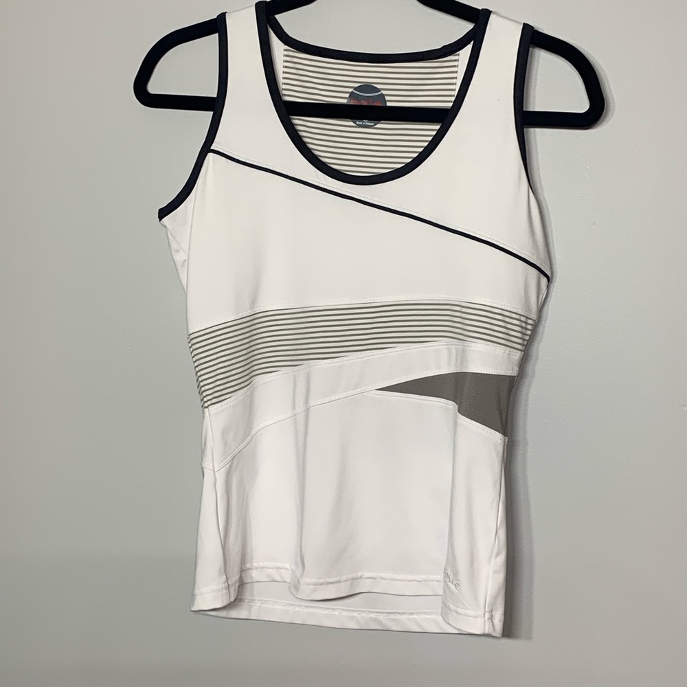 Bolle Tennis Workout Tank Top White Racerback S